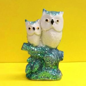 statuetta barometro coppia gufi - andrea fanciaresi vendita online