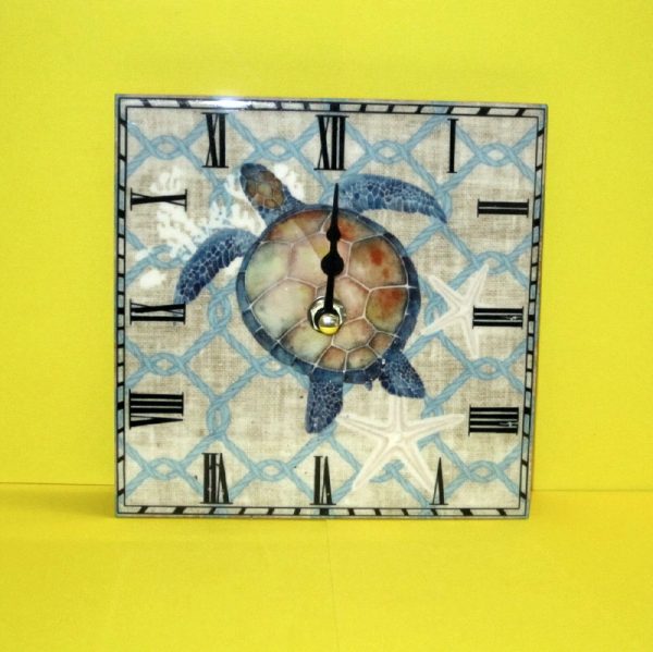 orologio mattonella ceramica tartaruga - andrea fanciaresi vendita online